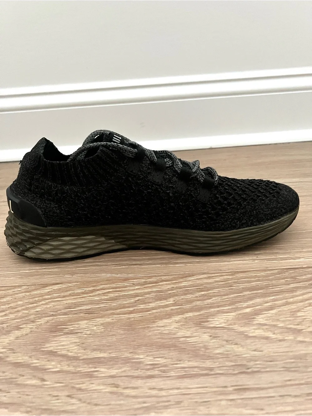 NOBULL Diamond Black Ivy Knit Runners Shoes US Men 10.5 Women 12 Sneaker